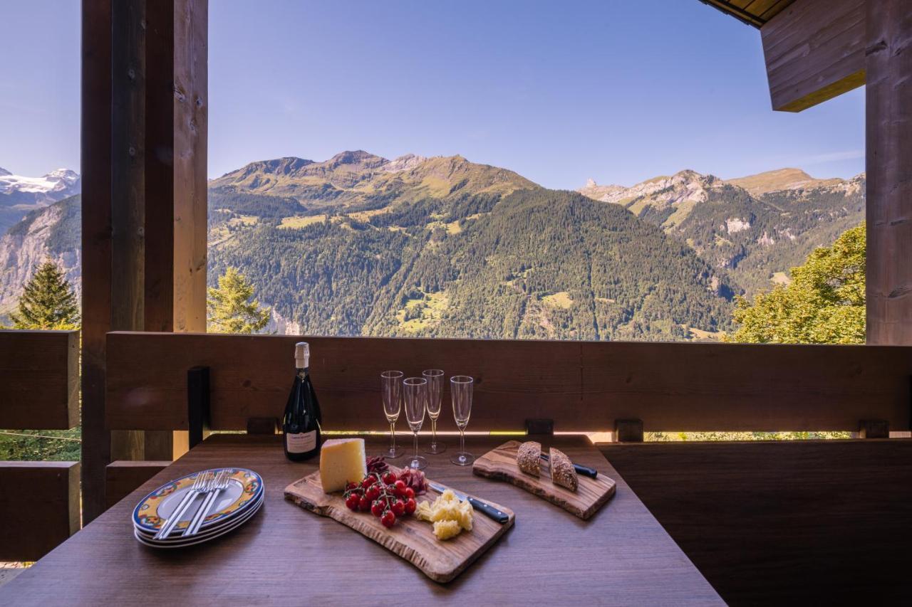 Chalet Primula Penthouse Wengen Exterior foto