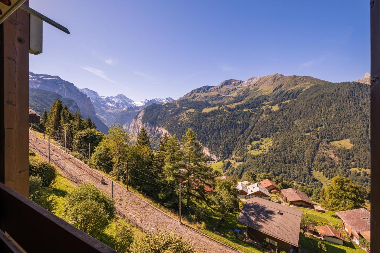 Chalet Primula Penthouse Wengen Exterior foto