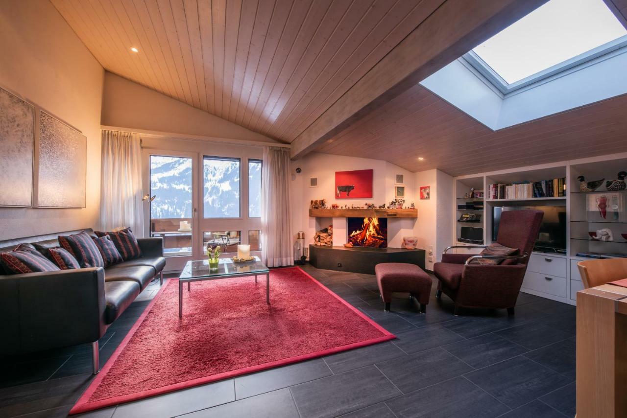 Chalet Primula Penthouse Wengen Exterior foto